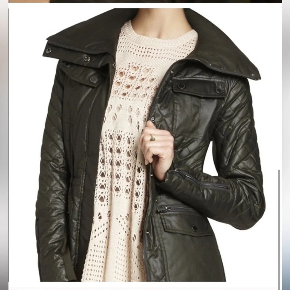 Bcbg maxazria green anorak jacket